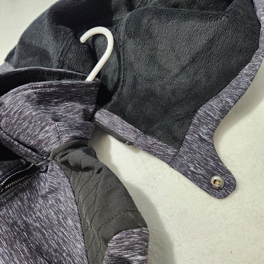 Free Country Jacket Small Heather Color Black Soft shell Lined thumbholes.  New - Picture 13 of 13
